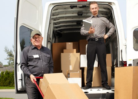 Van loading for a move in Hammersmith with careful handling of boxes and furniture