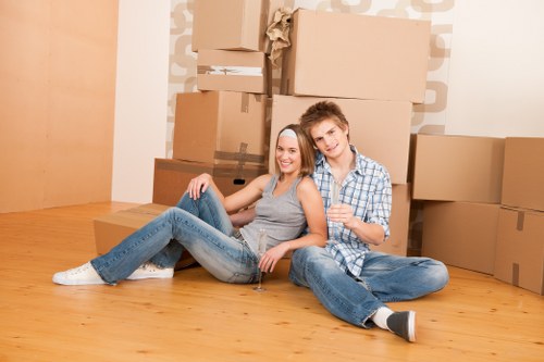 Professional packing supplies and moving boxes for a Hammersmith home move