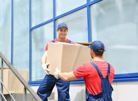 Removal team handling a residential move in Hammersmith