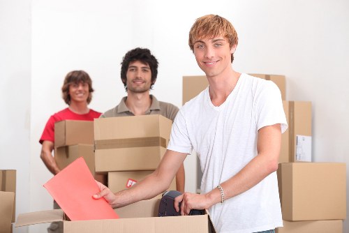 Boxes and furniture loaded for a transparent Hammersmith removals quote